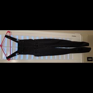 Black overalls